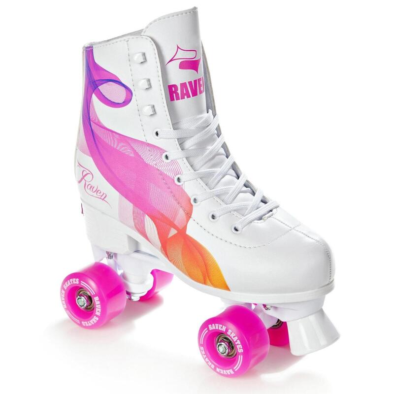 Patins à roulettes classiques Raven Serena réglables Orange/Rose