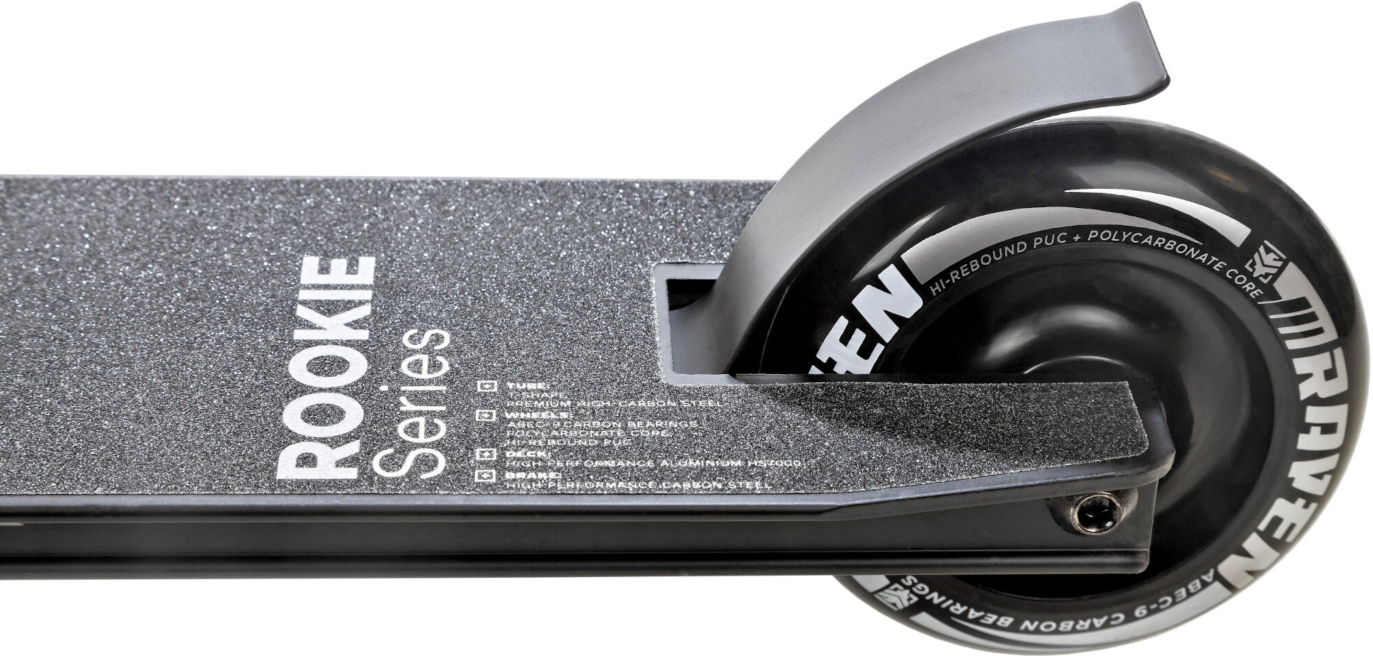 Stunt Scooter 100mm Evolution Rookie Schwarz 4/5
