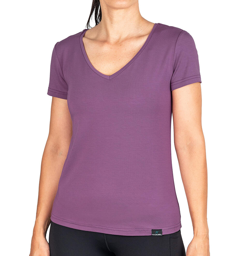 Tricou v-neck femei bambus