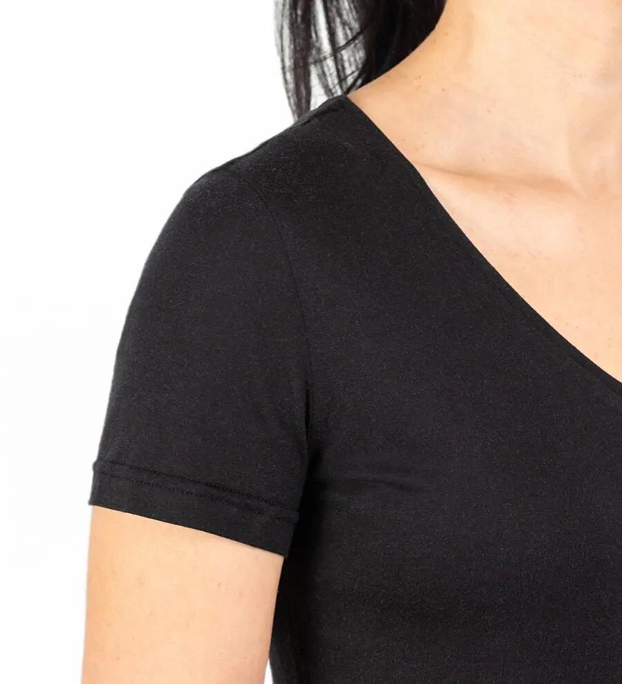 Tricou v-neck femei Tencel 3/6