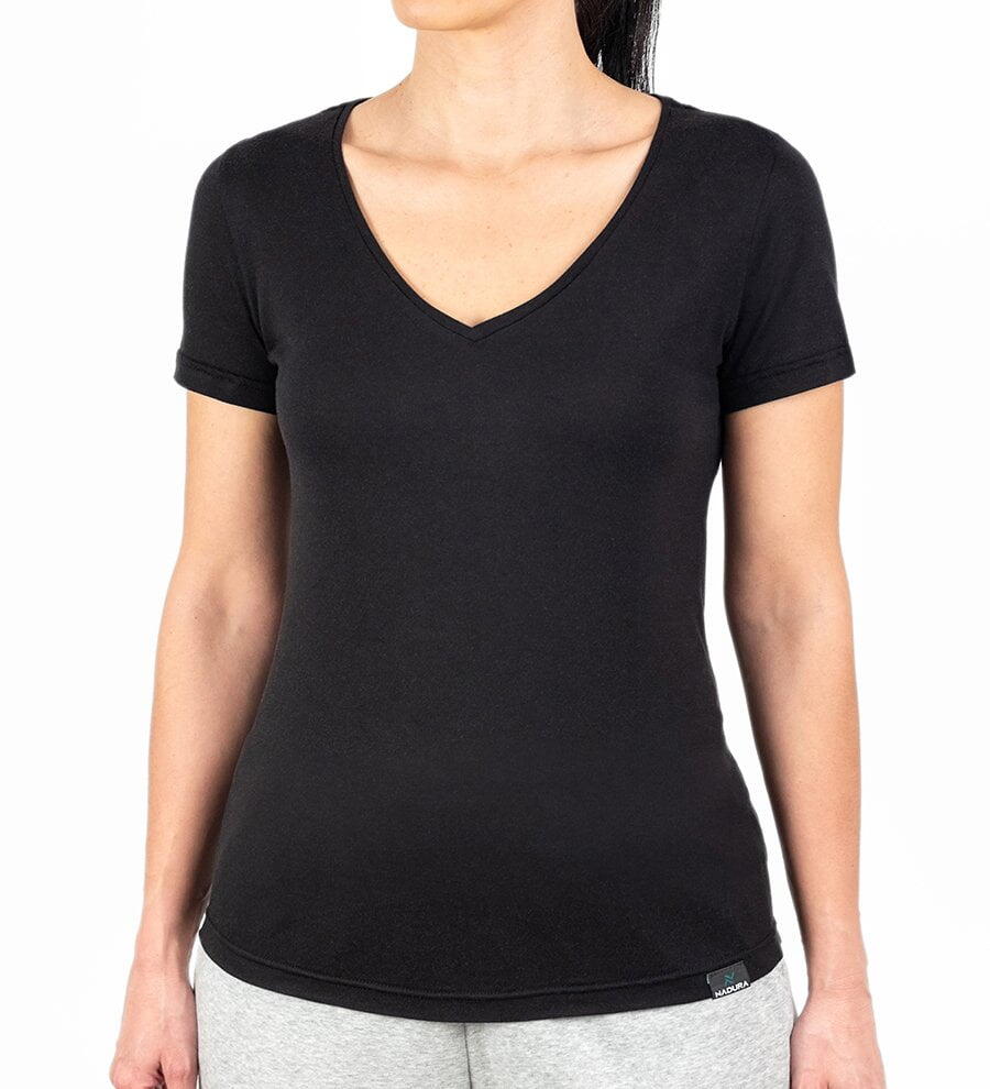 Tricou v-neck femei Tencel