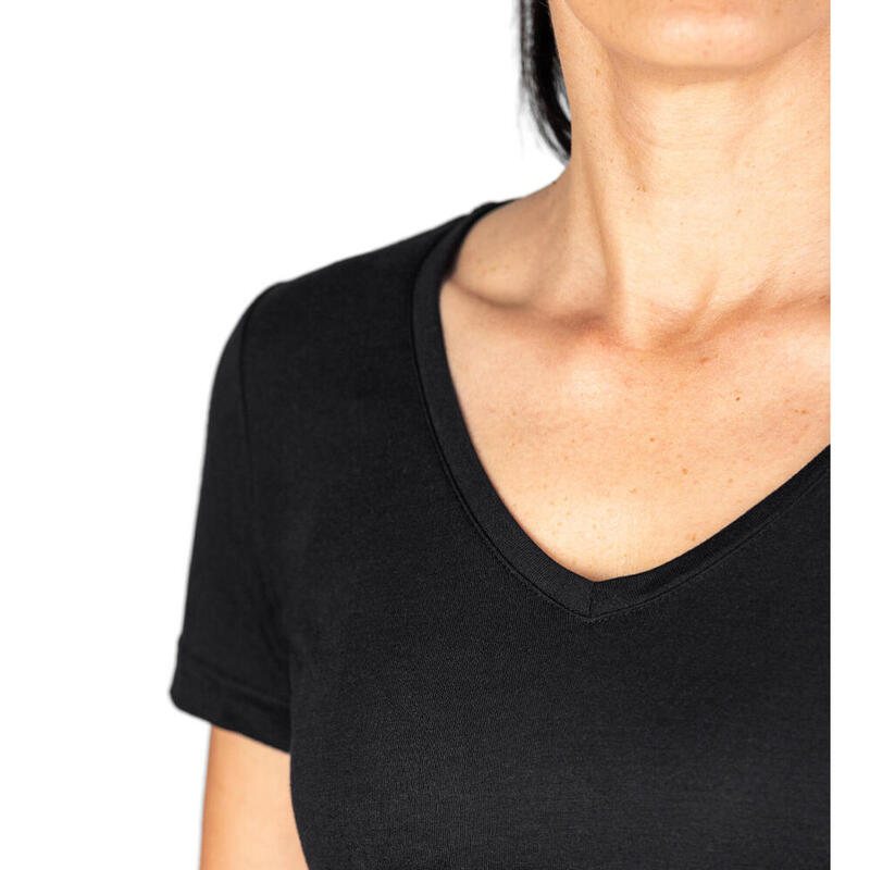 Tricou v-neck femei modal