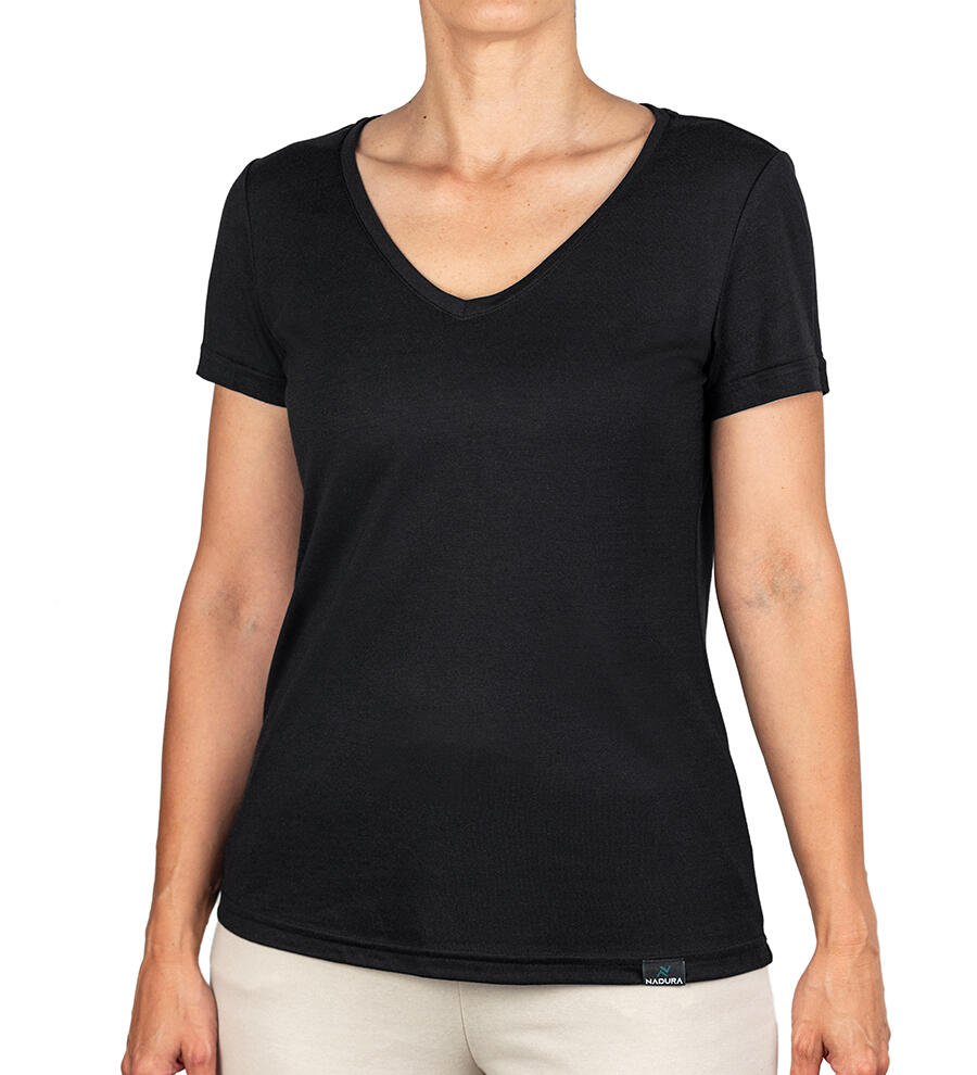 Tricou v-neck femei modal