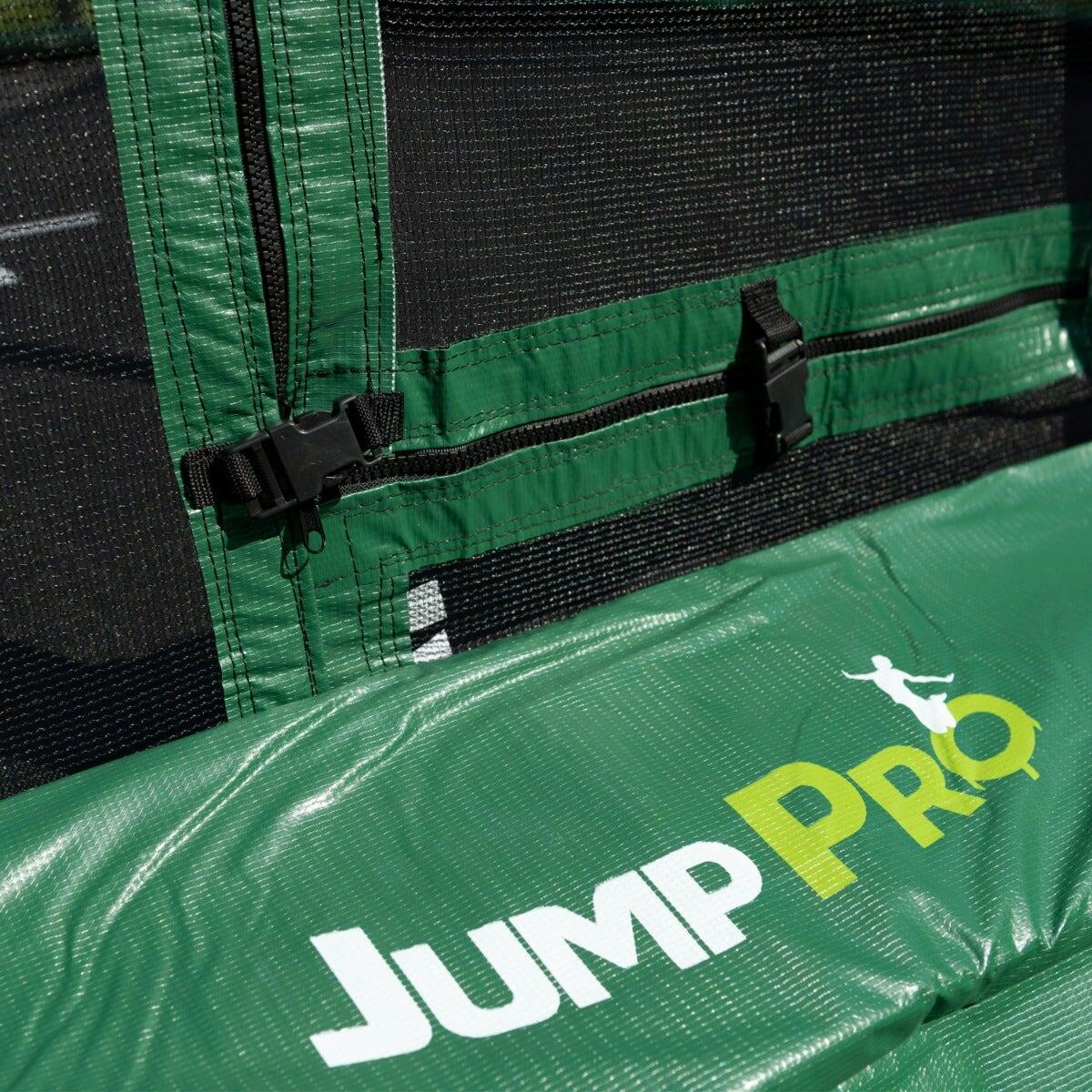 9ft x 6ft JumpPRO™ Xcite Green Rectangular Trampoline with Enclosure 6/7