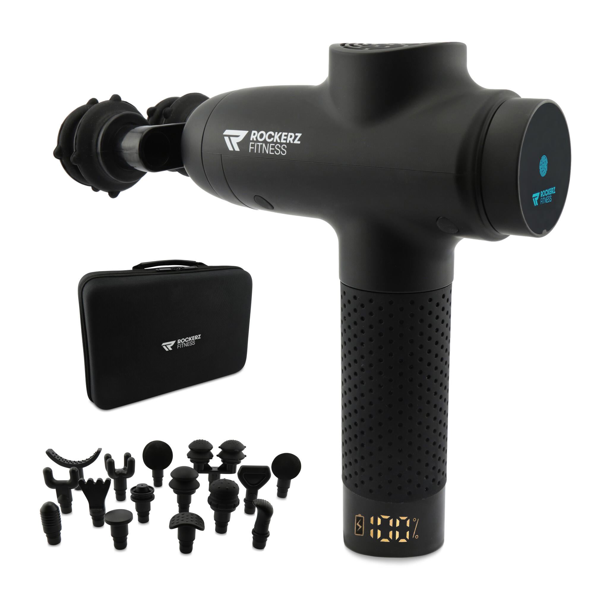 ROCKERZ FITNESS Massage Gun - Sport en Relax - Massage pistool - Draadloos - 12 snelheden