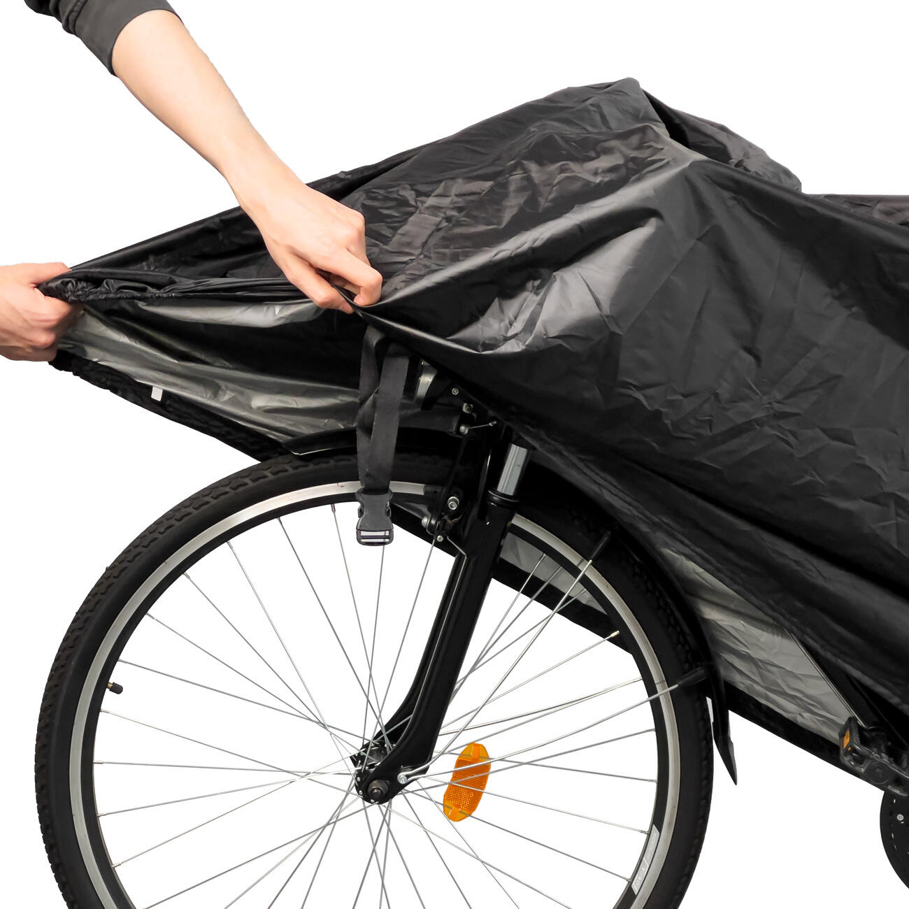 Capa de bicicleta impermeável - Preto