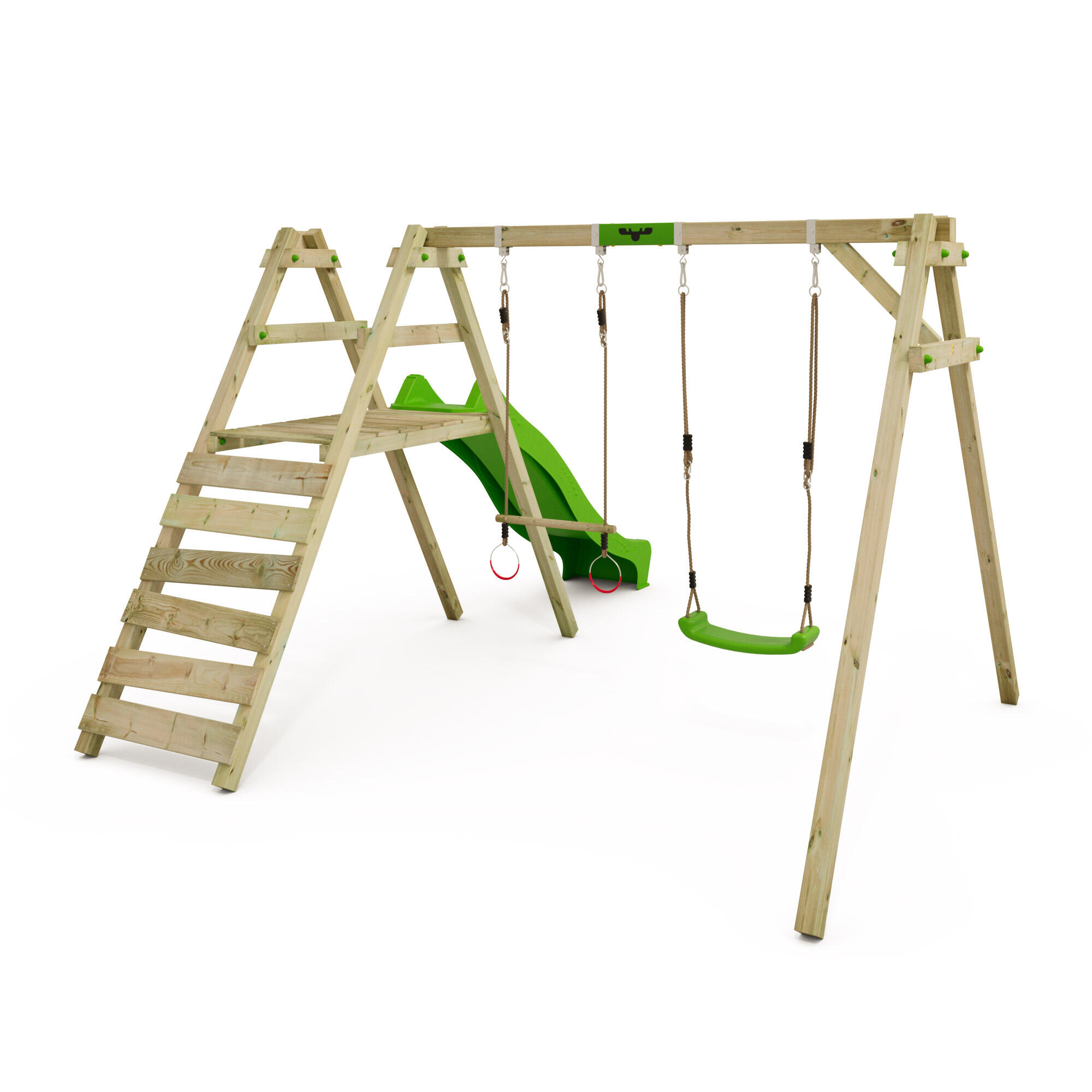 Columpio infantil de madera, JollyJack Star XXL 2/7