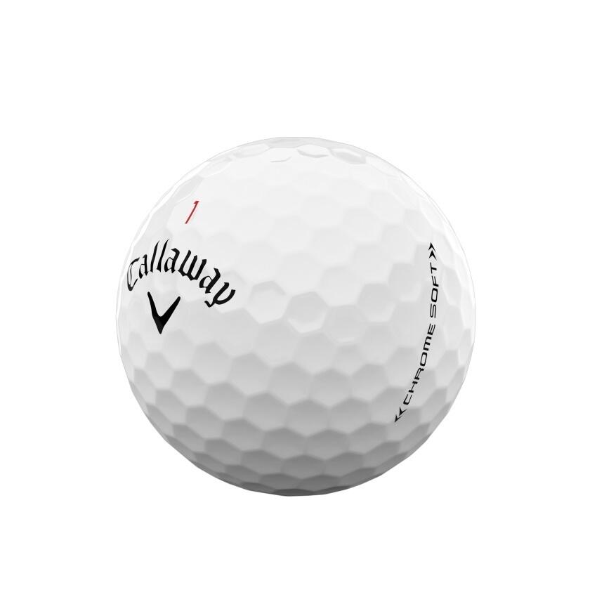 BOLA DE Golfe CROMADO SOFT X12 BRANCA 5/7