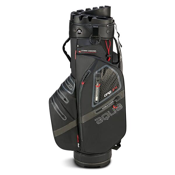 Aqua Silencio 4 - Waterdichte Golftas - Cart Bag - Zwart