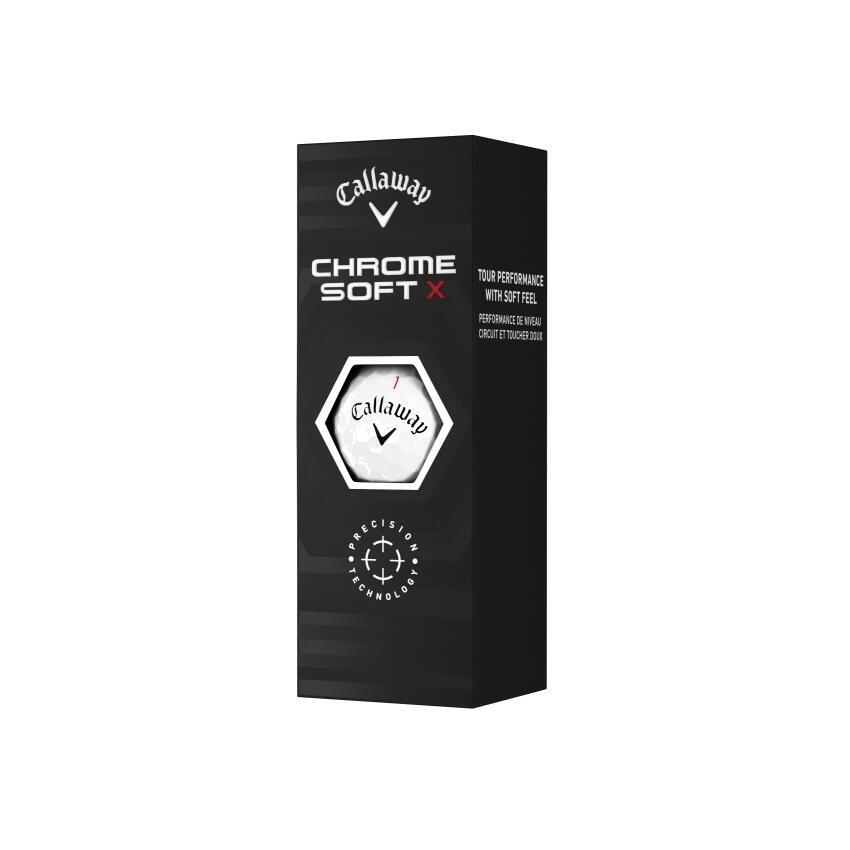 Chrome Soft X - 12 balles - Blanc 6/7