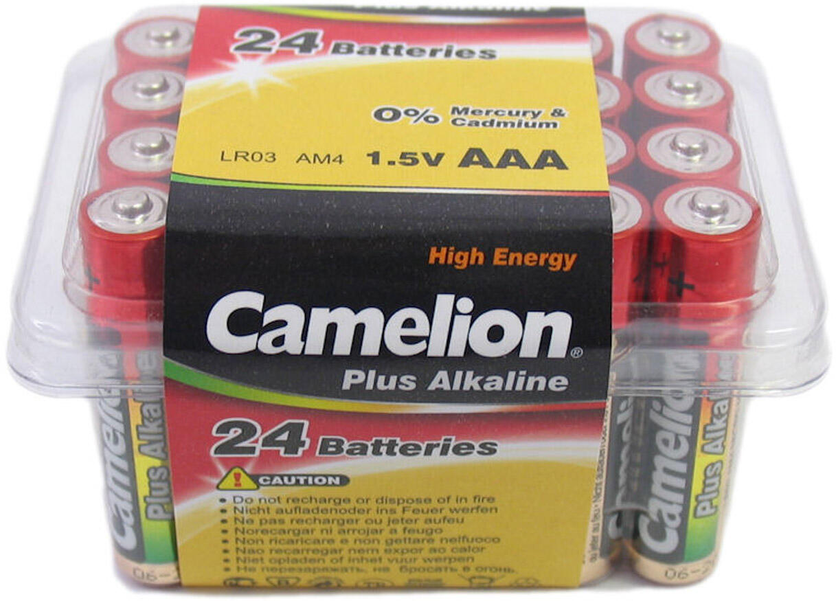 Camelion Zinc-carbone AAA 1100mAh 1,5 V - 24 pièces 3/4