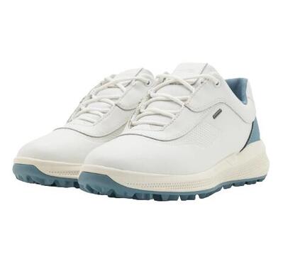 Geox PG1X B ABX A - Chaussures de golf pour femmes, blanches/bleues