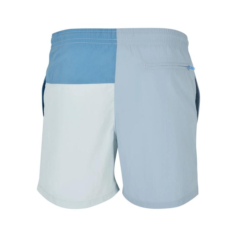 Heren Kleurblok Zwemshort (Pastelblauw)