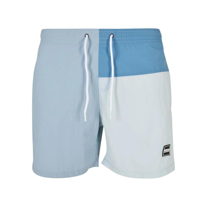 Heren Kleurblok Zwemshort (Pastelblauw)