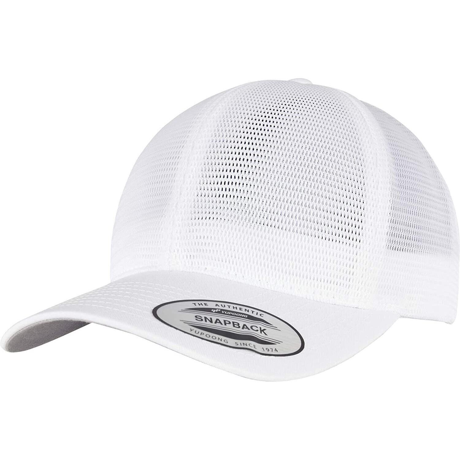 FLEXFIT Unisex Adult Omnimesh Mesh Cap (White)