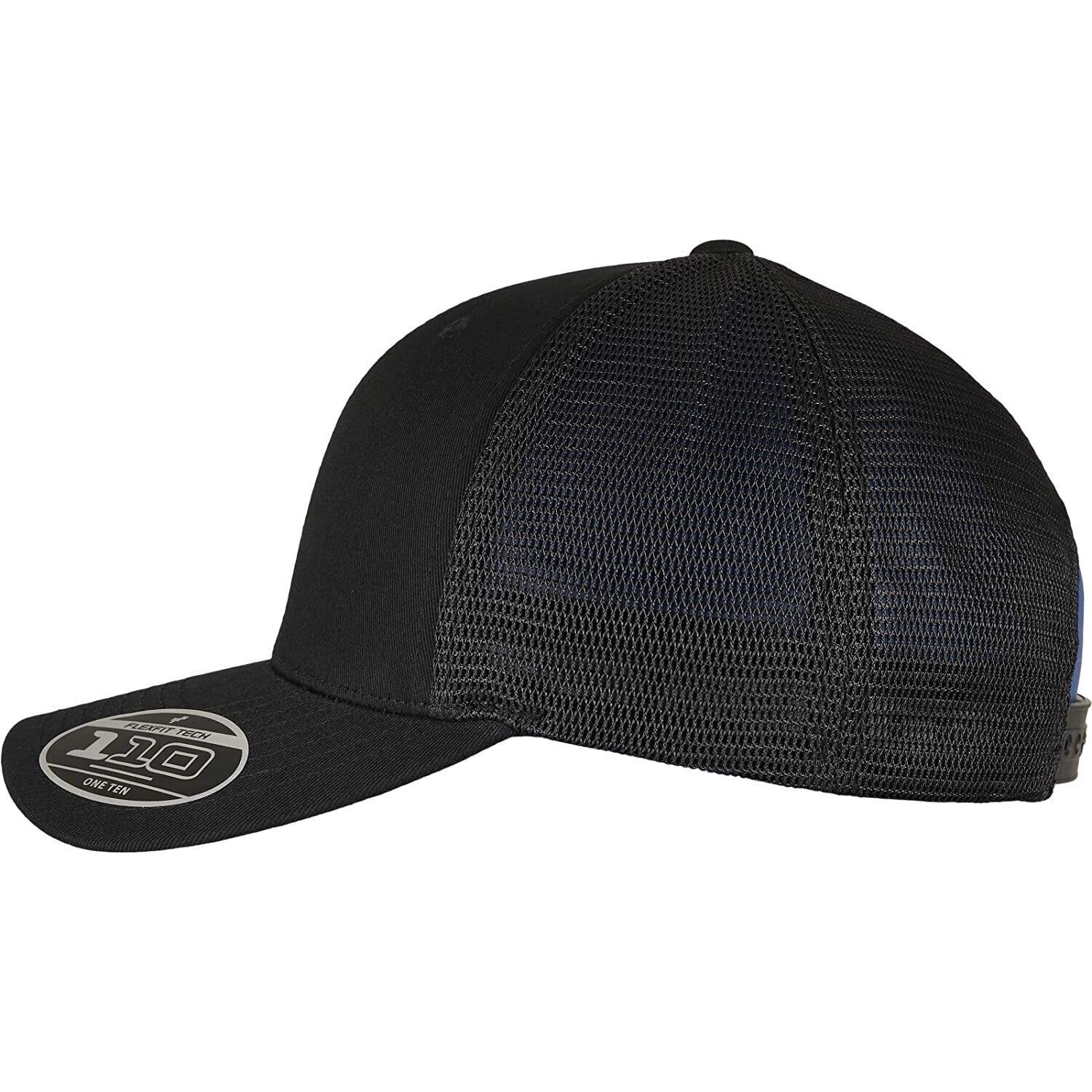 Unisex Adult 110 Mesh Trucker Cap (Black) 3/4