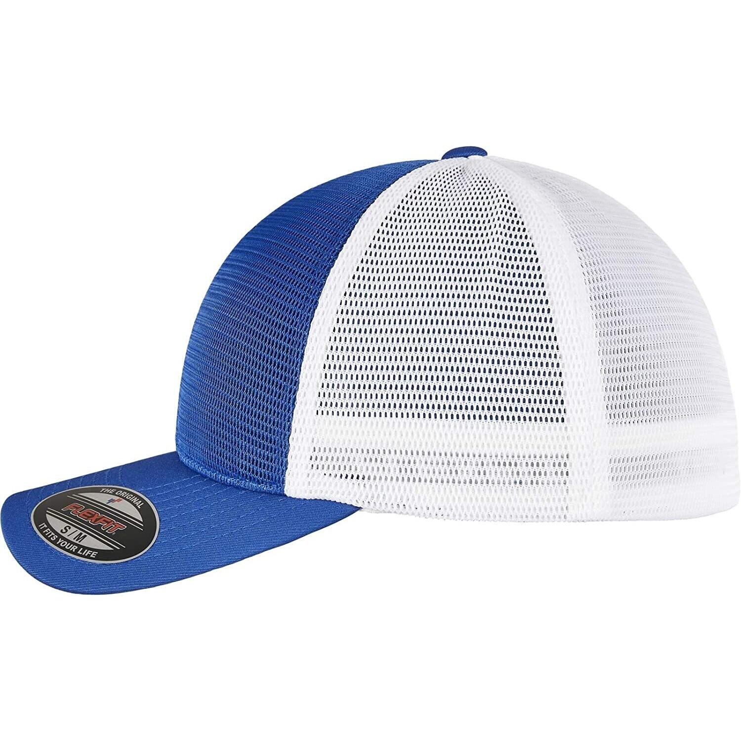 Unisex Adult Omnimesh Mesh Two Tone Cap (Royal Blue/White) 3/3