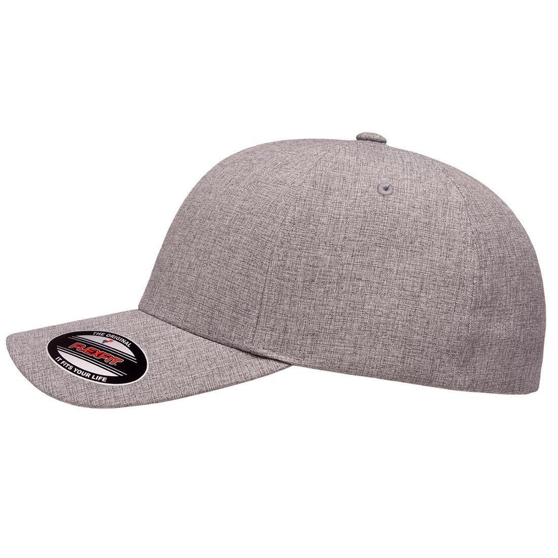 Unisex Adult Heatherlight Cap (Grey Melange) 3/4