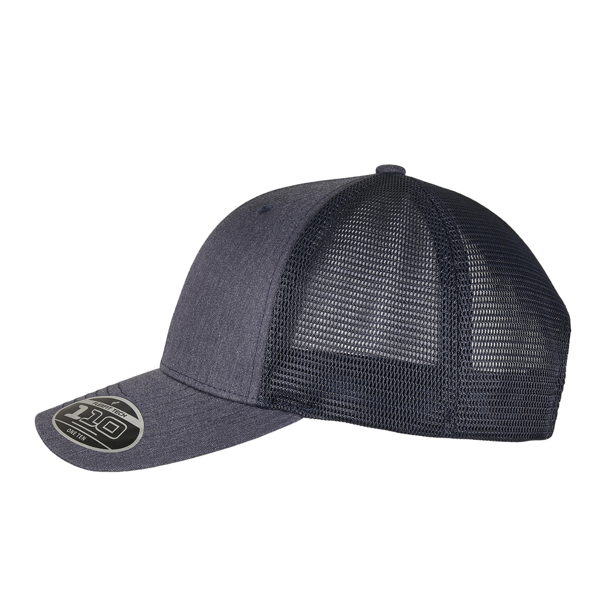 Trucker Cap für HerrenDamen Unisex Damen und Herren meliert/Marineblau 3/4