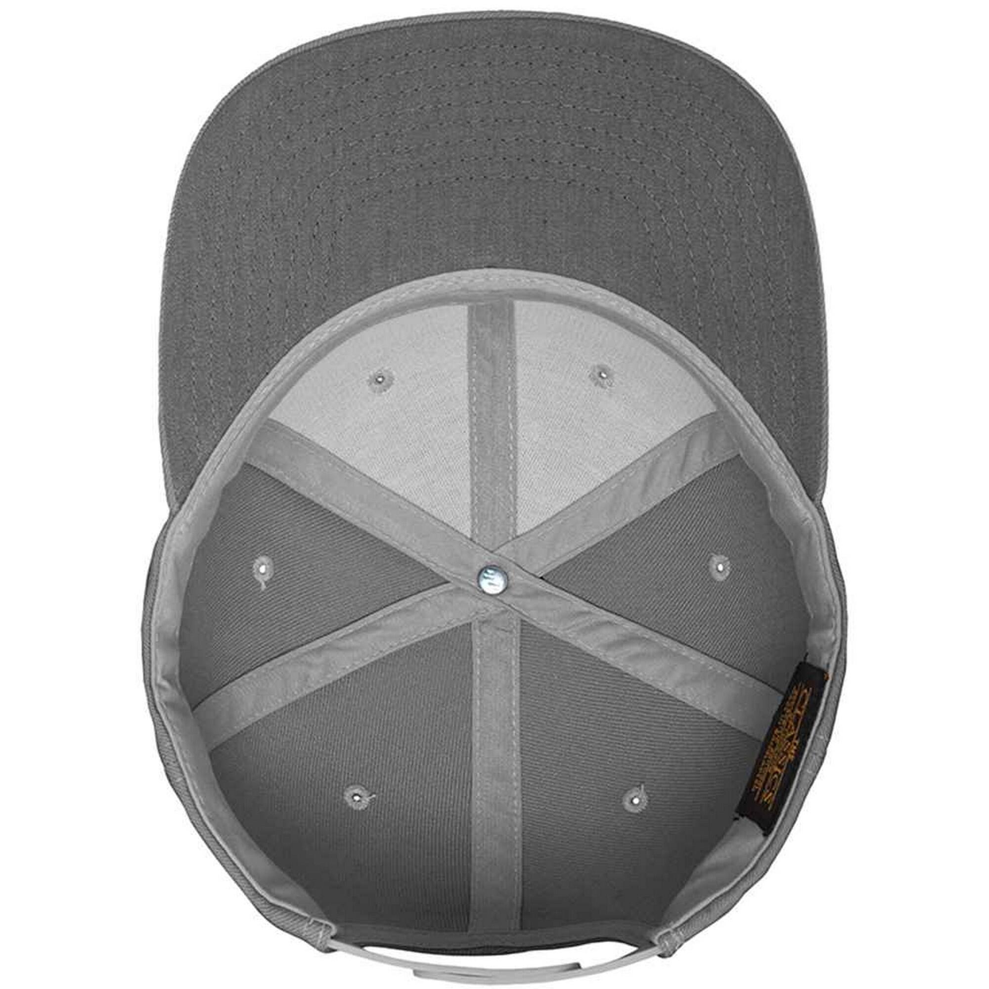Mens Classic Snapback Cap (Heather Grey/Heather Grey) 3/3