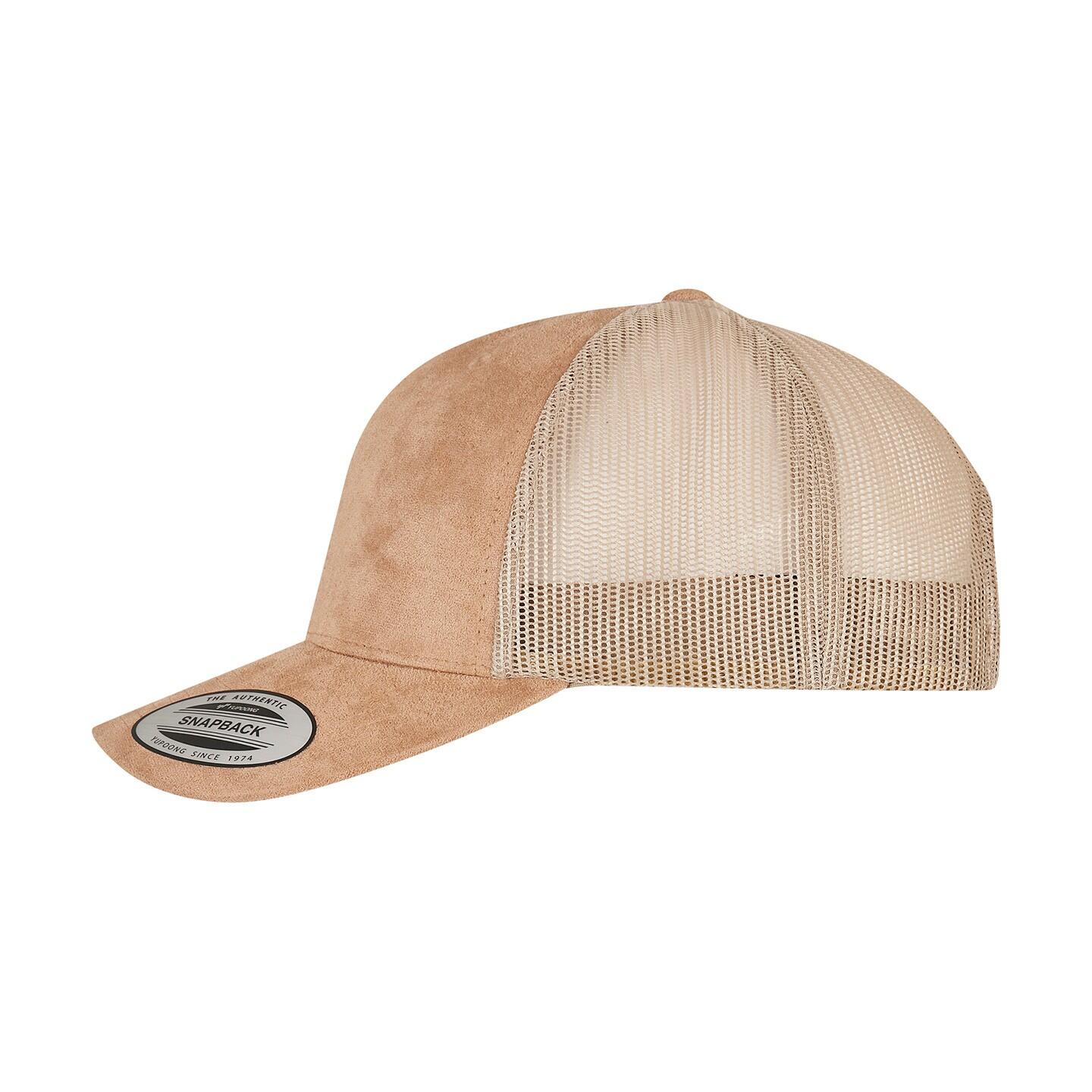 Unisex Adult Trucker Cap (Khaki) 4/4