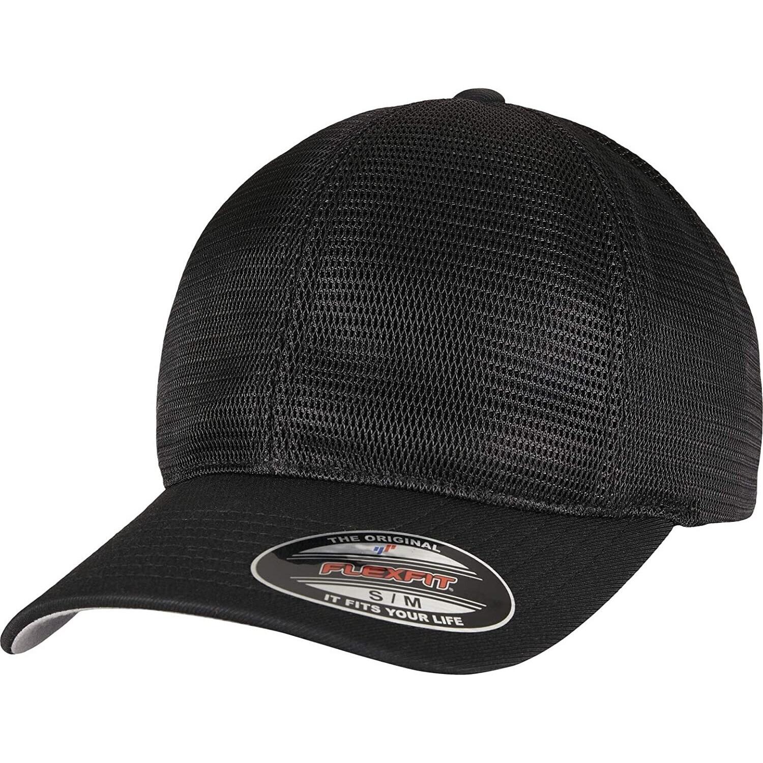 FLEXFIT Unisex Adult 360 Omnimesh Mesh Cap (Black)