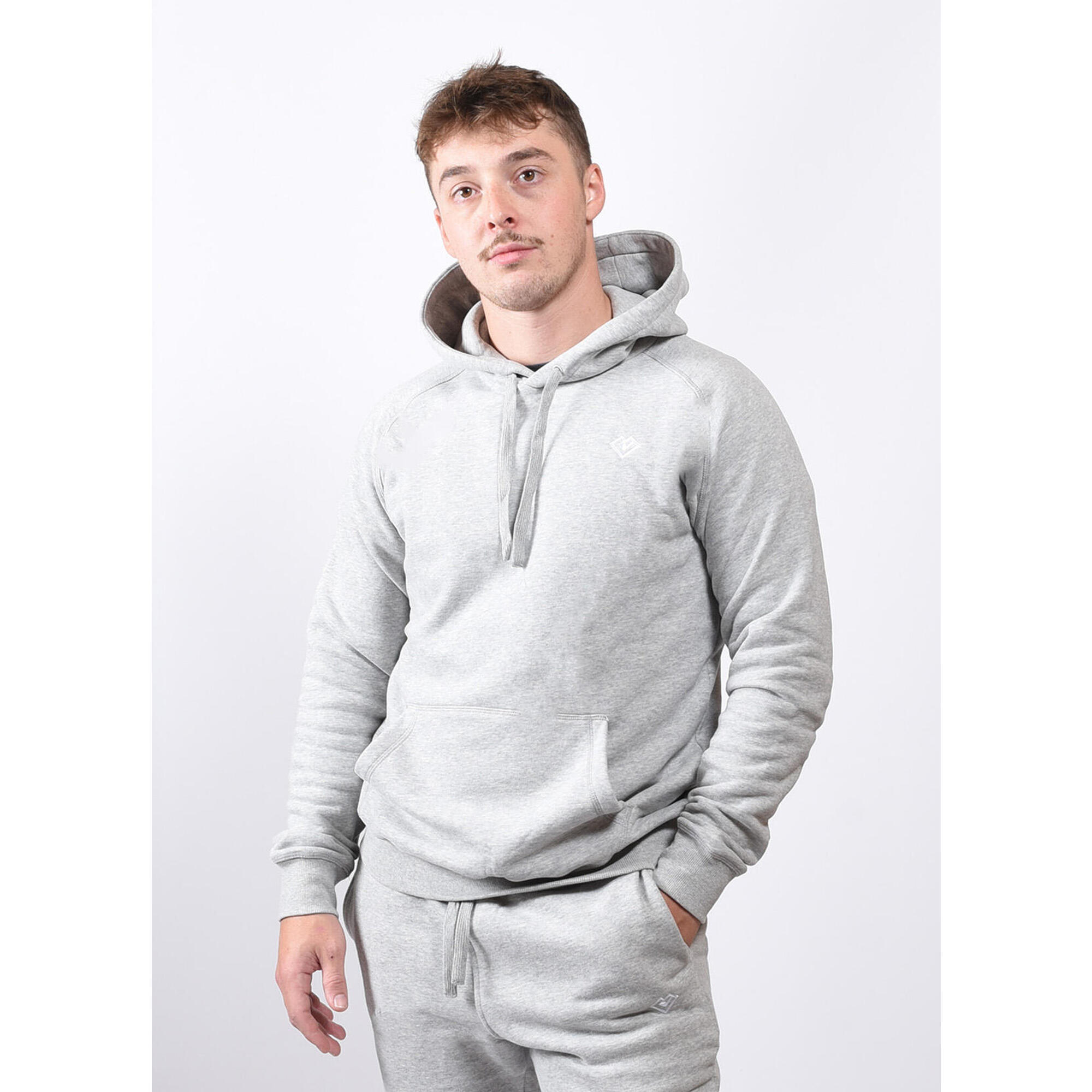 Gladiatorfit - Essence "hoodie" Sweat-shirt Pull À Capuche Homme Loven - Sweat-shirt - Blanc|gris - 38 S - Decathlon