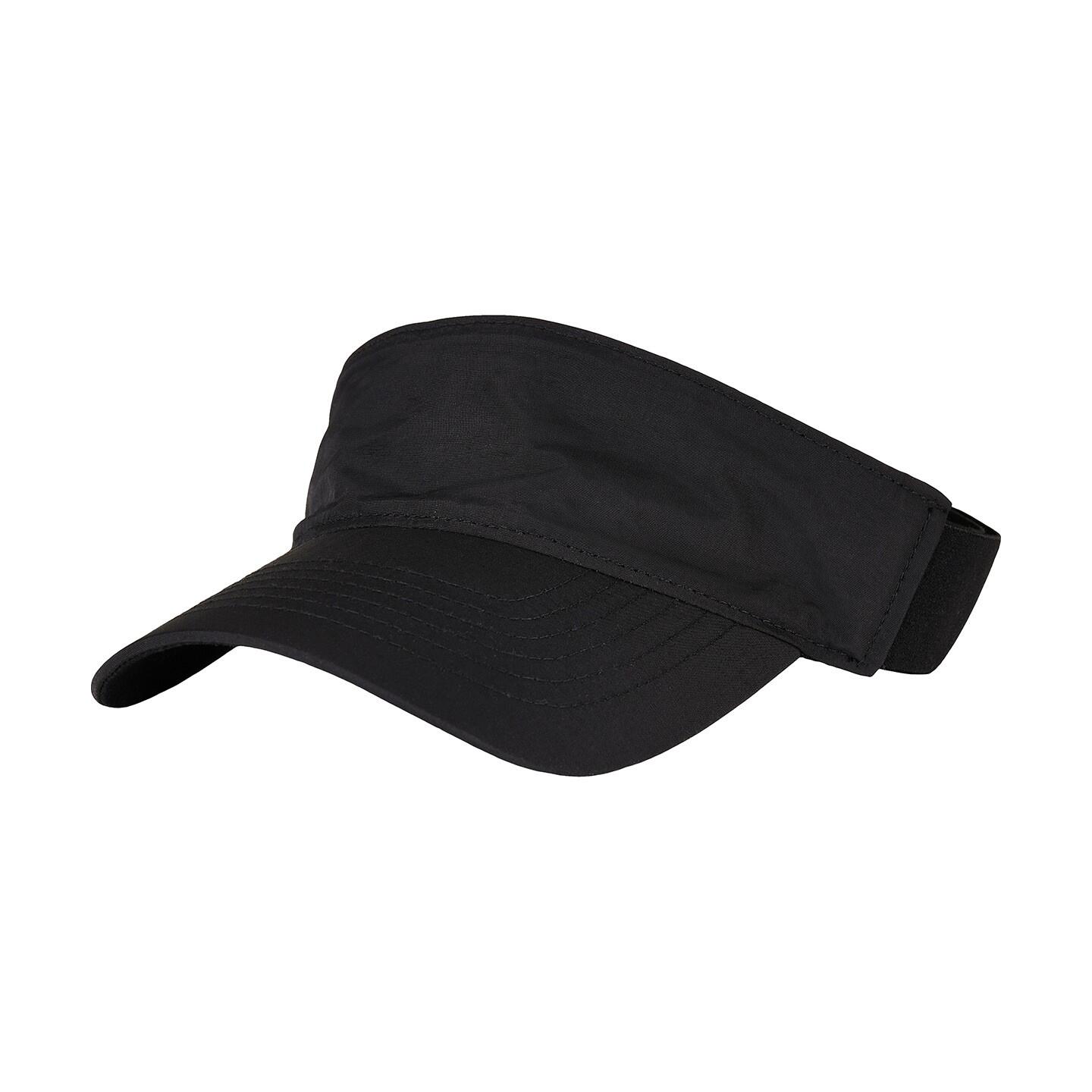 Unisex Adult Performance Visor Cap (Black) 2/3