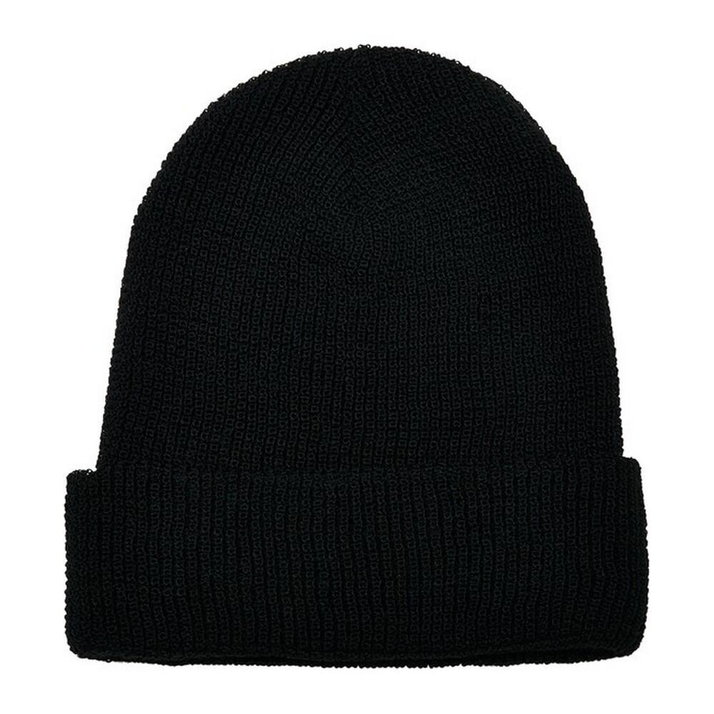 FLEXFIT Unisex Adult Knitted Waffle Beanie (Black)