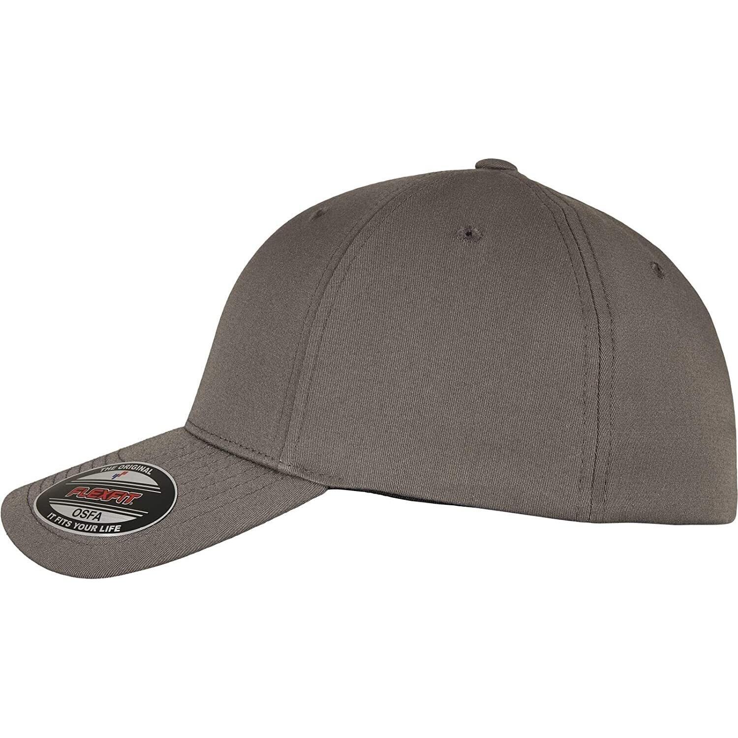 Cappellino Da Baseball Adulto Unisex Flexfit Alpha Shape Grigio Scuro 3/3