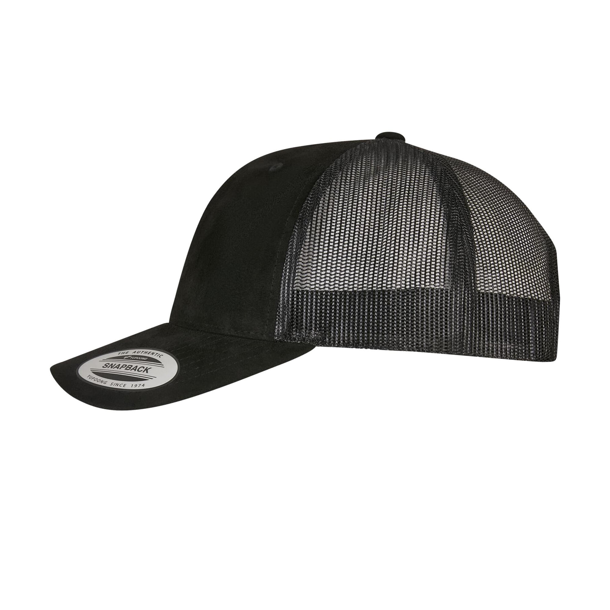 Unisex Adult Trucker Cap (Black) 3/4