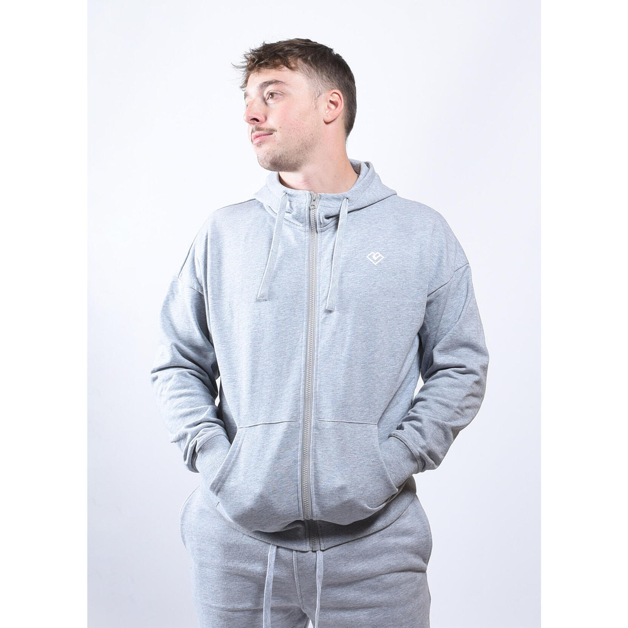 Gladiatorfit - Essence "hoodie" Sweat-shirt Veste À Capuche Zip Homme Loven - Sweat-shirt - Gris - 42 M/l - Decathlon