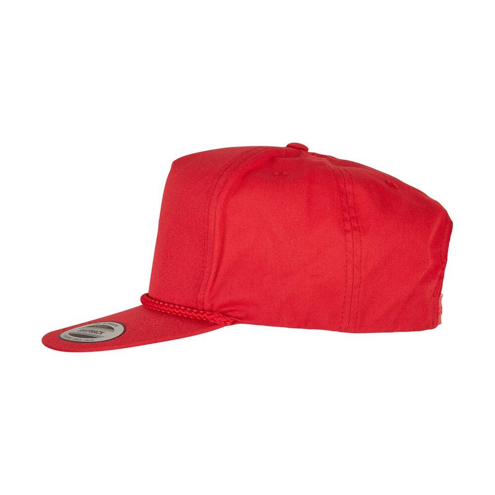 Unisex Adult Classic Poplin Golf Cap (Red) 3/4