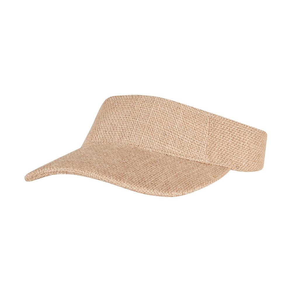 Unisex Adult Bast Visor Cap (Nature) 4/4