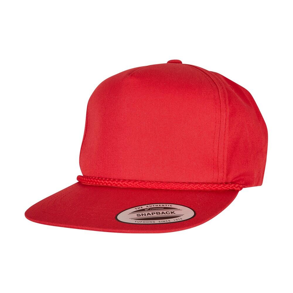 Unisex Adult Classic Poplin Golf Cap (Red) 4/4