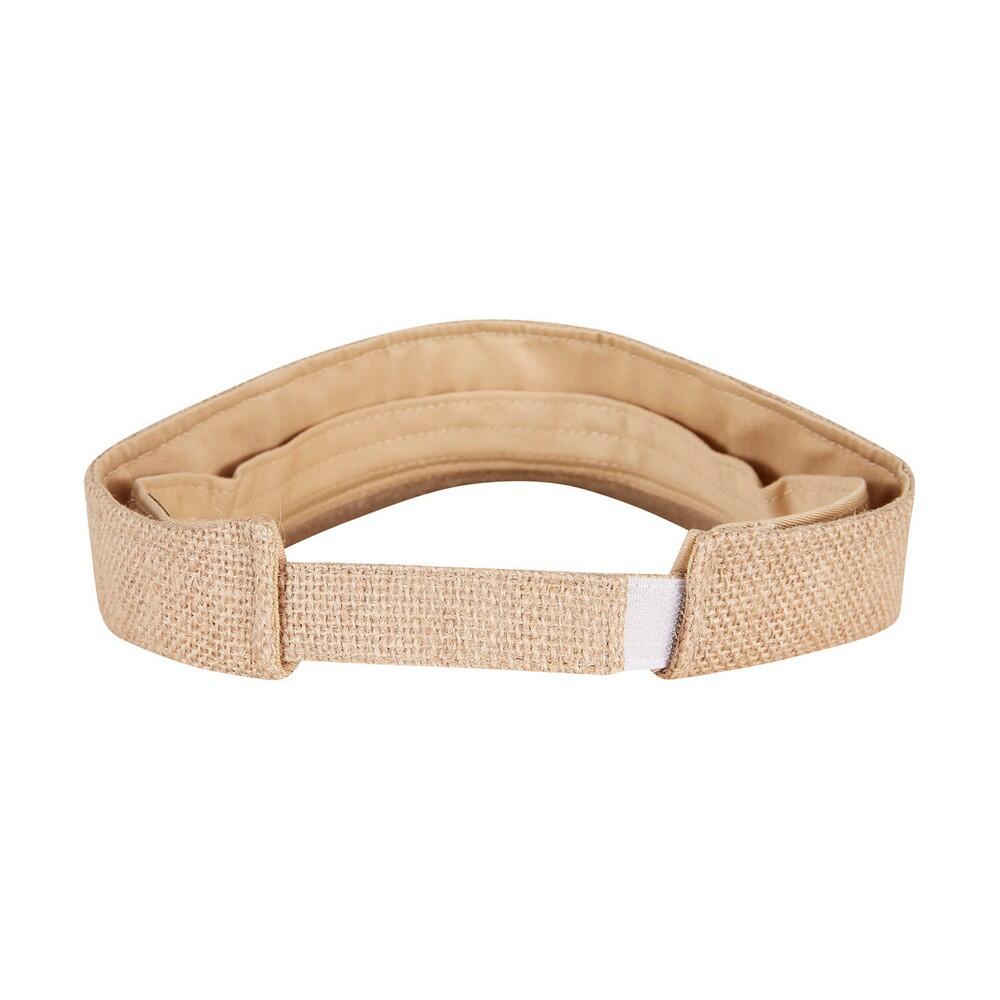 Unisex Adult Bast Visor Cap (Nature) 2/4