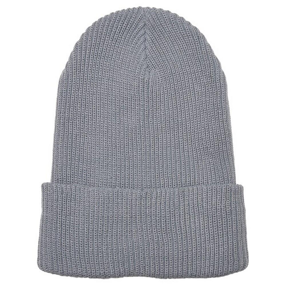 FLEXFIT Unisex Adult Knitted Recycled Yarn Beanie (Grey)