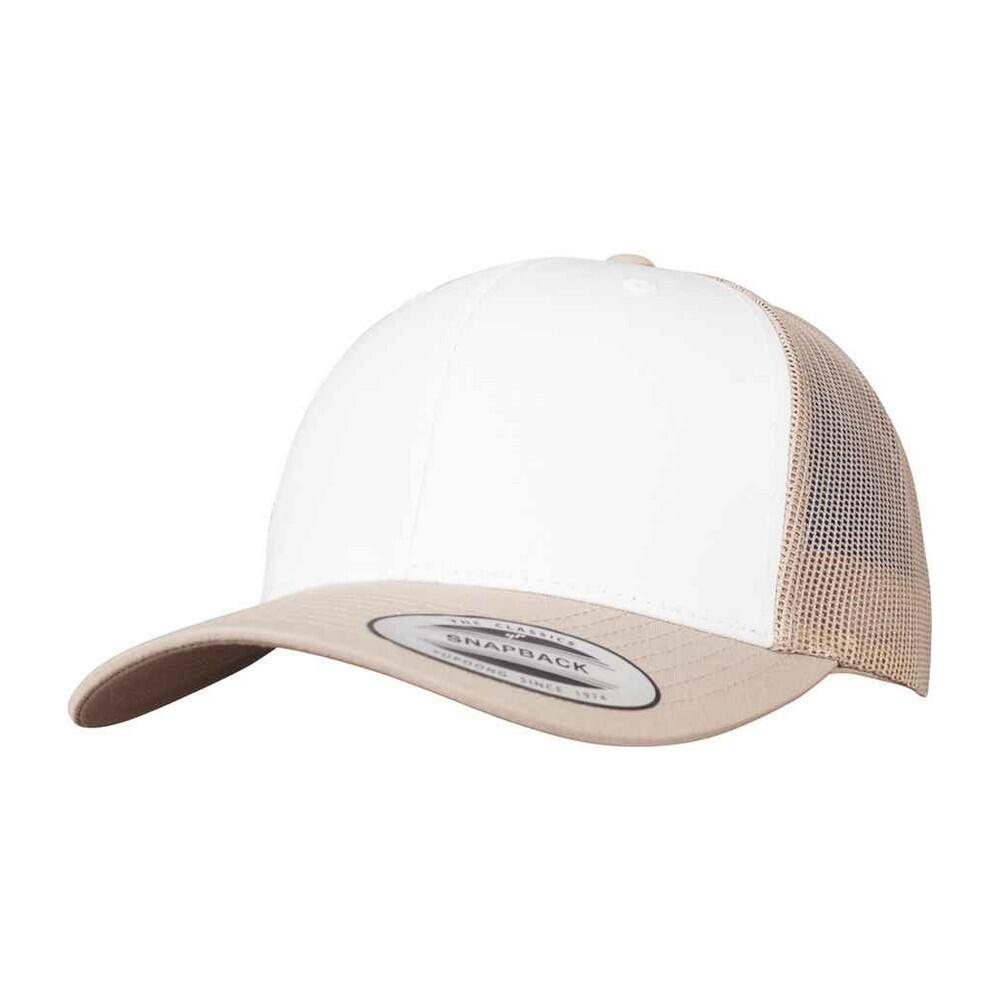 FLEXFIT Retro Trucker Cap (Khaki/White)