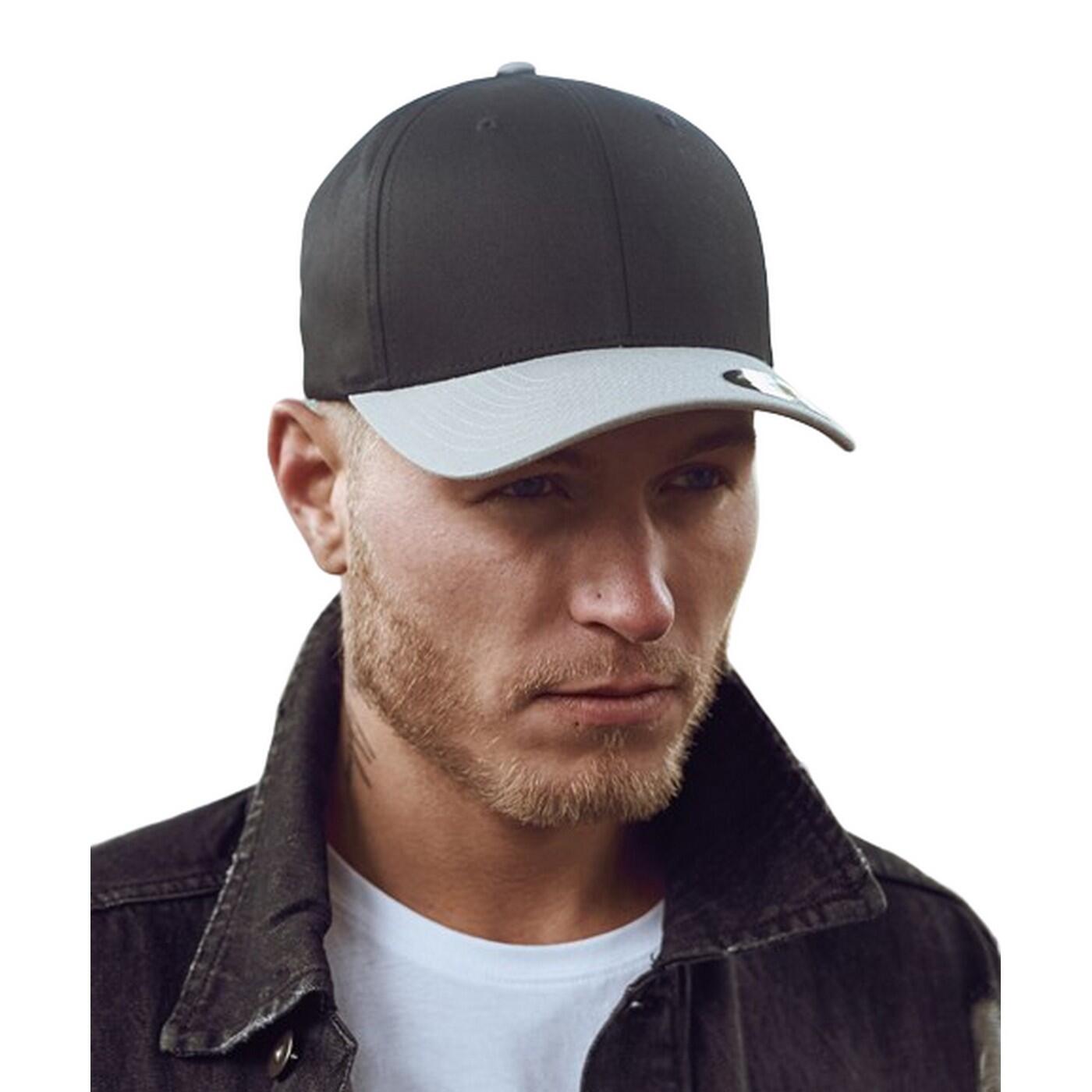 Zweifarbig Kappe für HerrenDamen Unisex Damen und Herren Schwarz/Silber 2/2