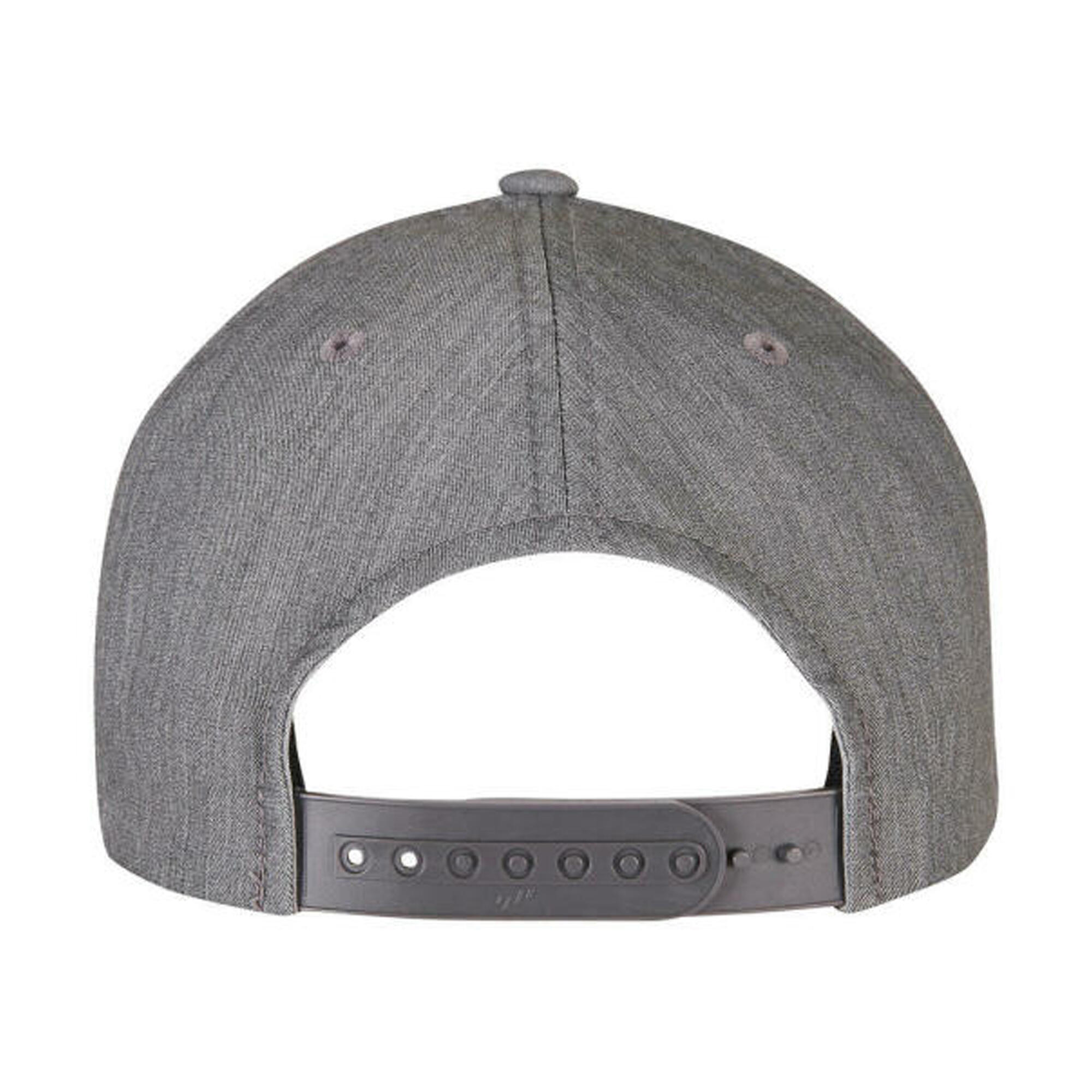 Unisex Adult 110 Contrast Melange Cap (Dark Grey/Black) 2/3