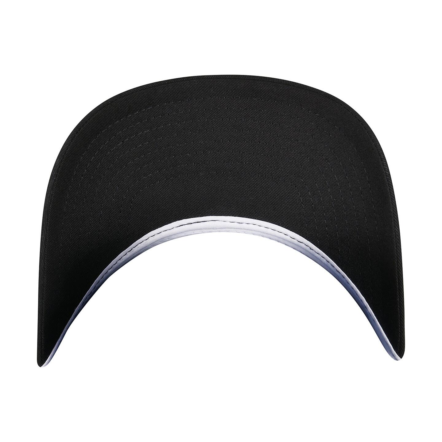 Unisex Adult Classics Recycled Two Tone Trucker Cap (Black/White) 4/4