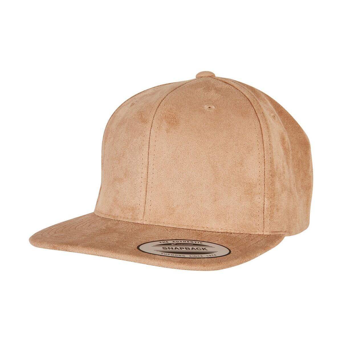 FLEXFIT Unisex Adult Faux Suede Snapback Cap (Khaki)
