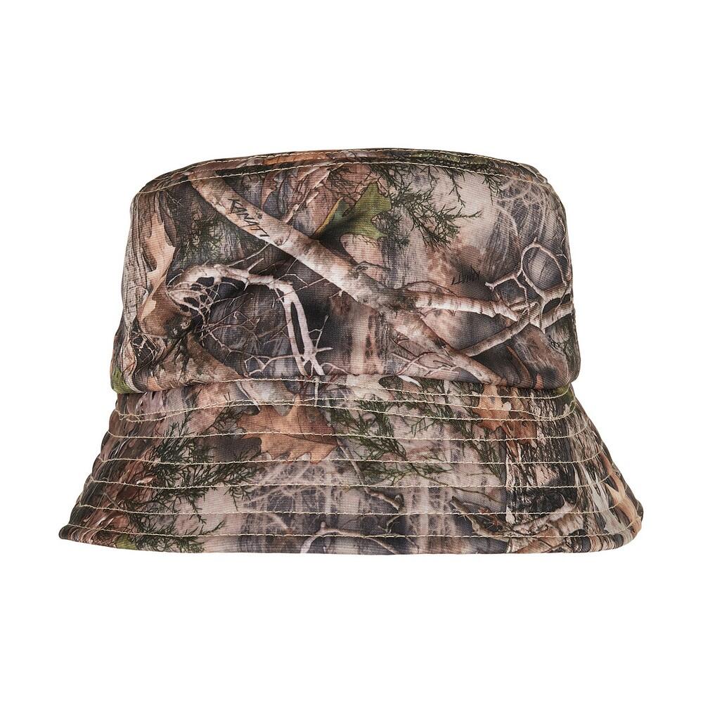 FLEXFIT Unisex Adult Camo Sherpa Reversible Bucket Hat (Brown/Green)