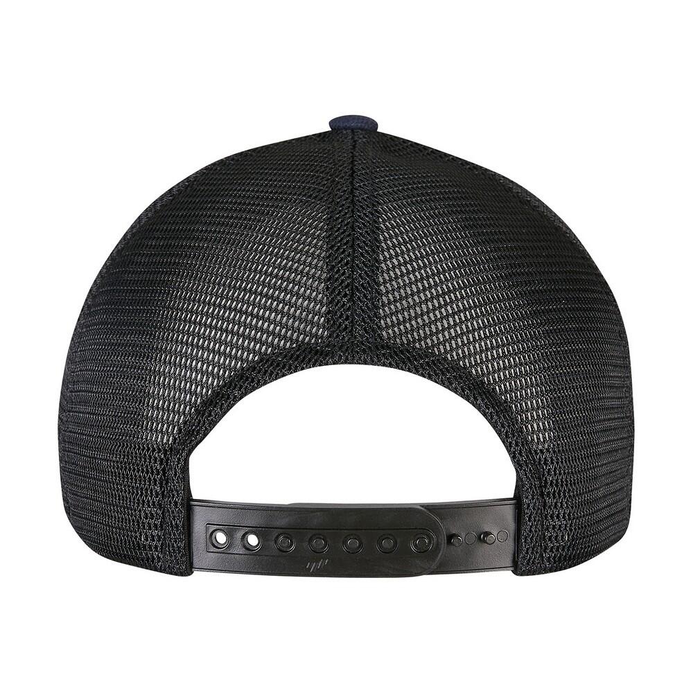 Unisex Adult 110 Canvas Structured Trucker Cap (Navy/Black) 2/4