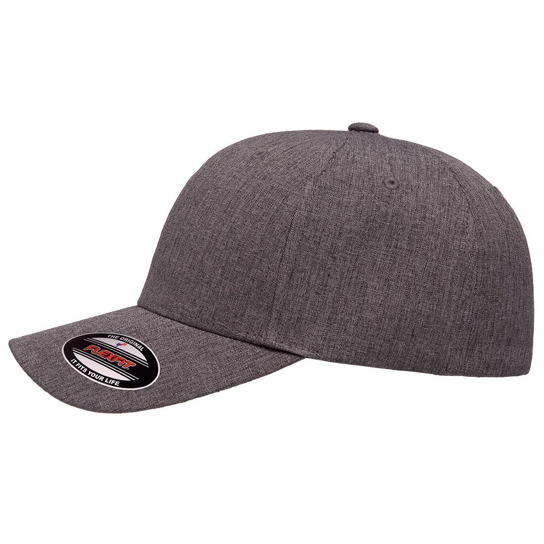 Unisex Adult Heatherlight Cap (Dark Grey Melange) 3/3