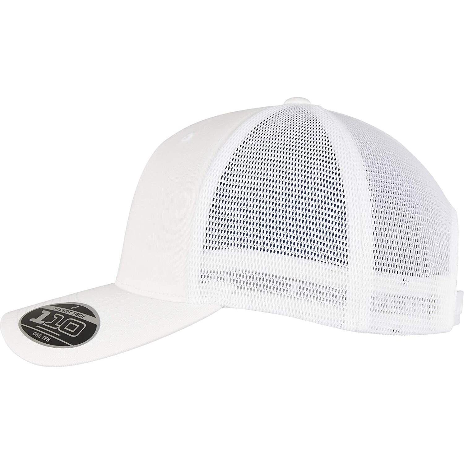 Unisex Adult 110 Mesh Trucker Cap (White) 3/3