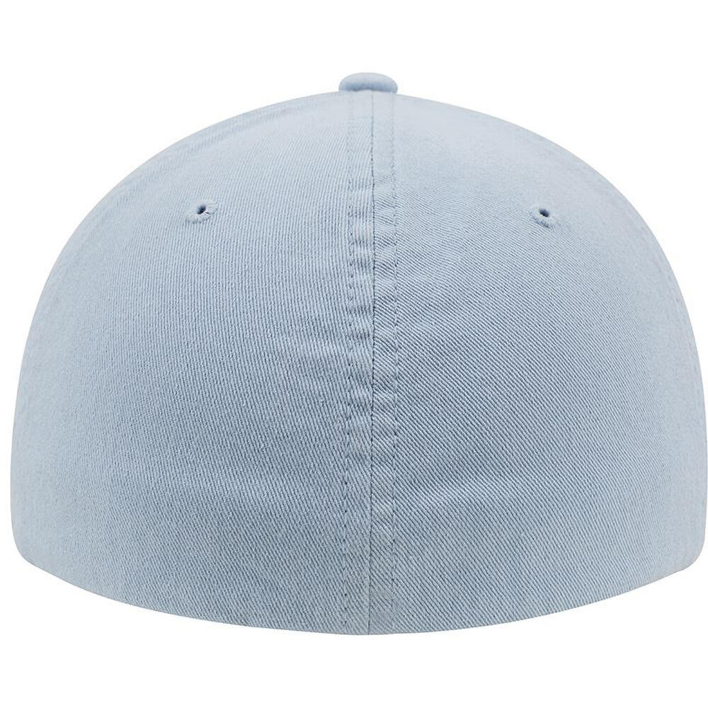 Garment Washed Cotton Dad Baseball Cap (Light Blue) 2/4