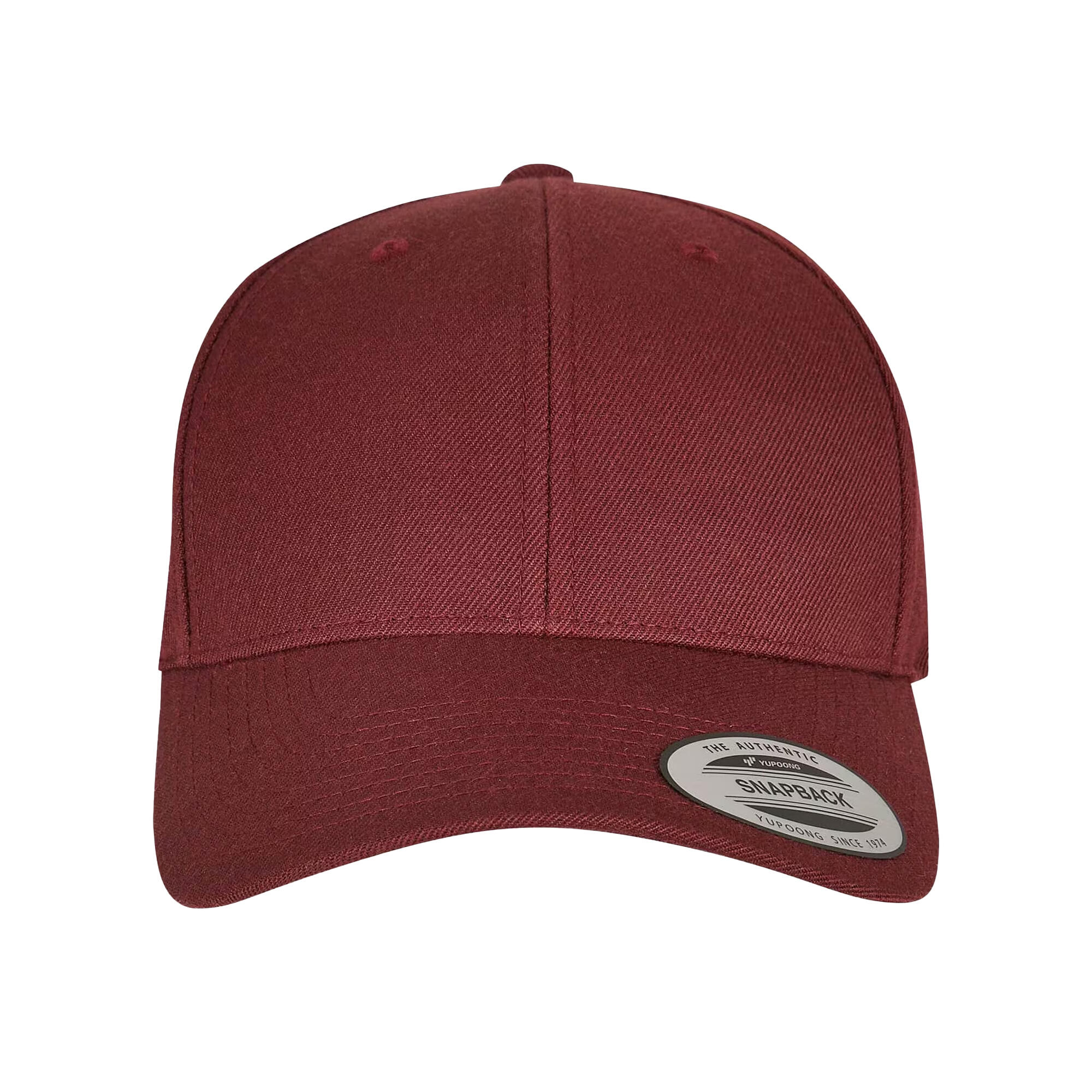 Unisex Adult Premium Snapback Cap (Maroon) 4/4