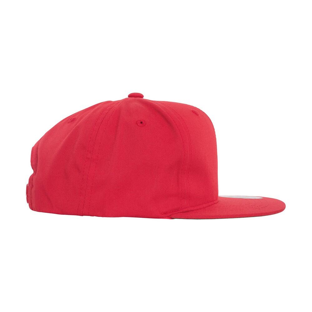 Childrens/Kids Prostyle Twill Snapback Cap (Red) 3/4