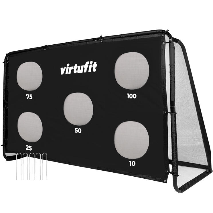 VIRTUFIT Voetbaldoel Pro met Doelwand - Voetbal Goal - 300 x 200 cm